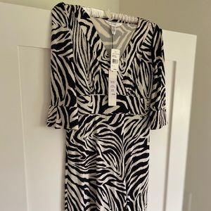 Diane von Furstenberg funky zebra silk dress